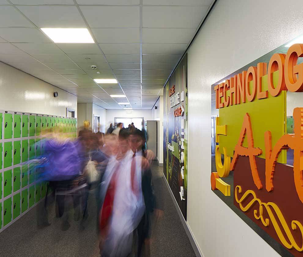 Corridor in a school